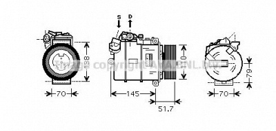 AVA QUALITY COOLING bwak329 -  Компрессор, кондиционер